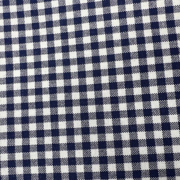 Talbots Perfect Short 10.5” Navy White Gingham Check Chino Shorts Size 14 - Picture 9 of 10